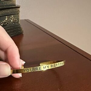 Gold Engraved Bracelet